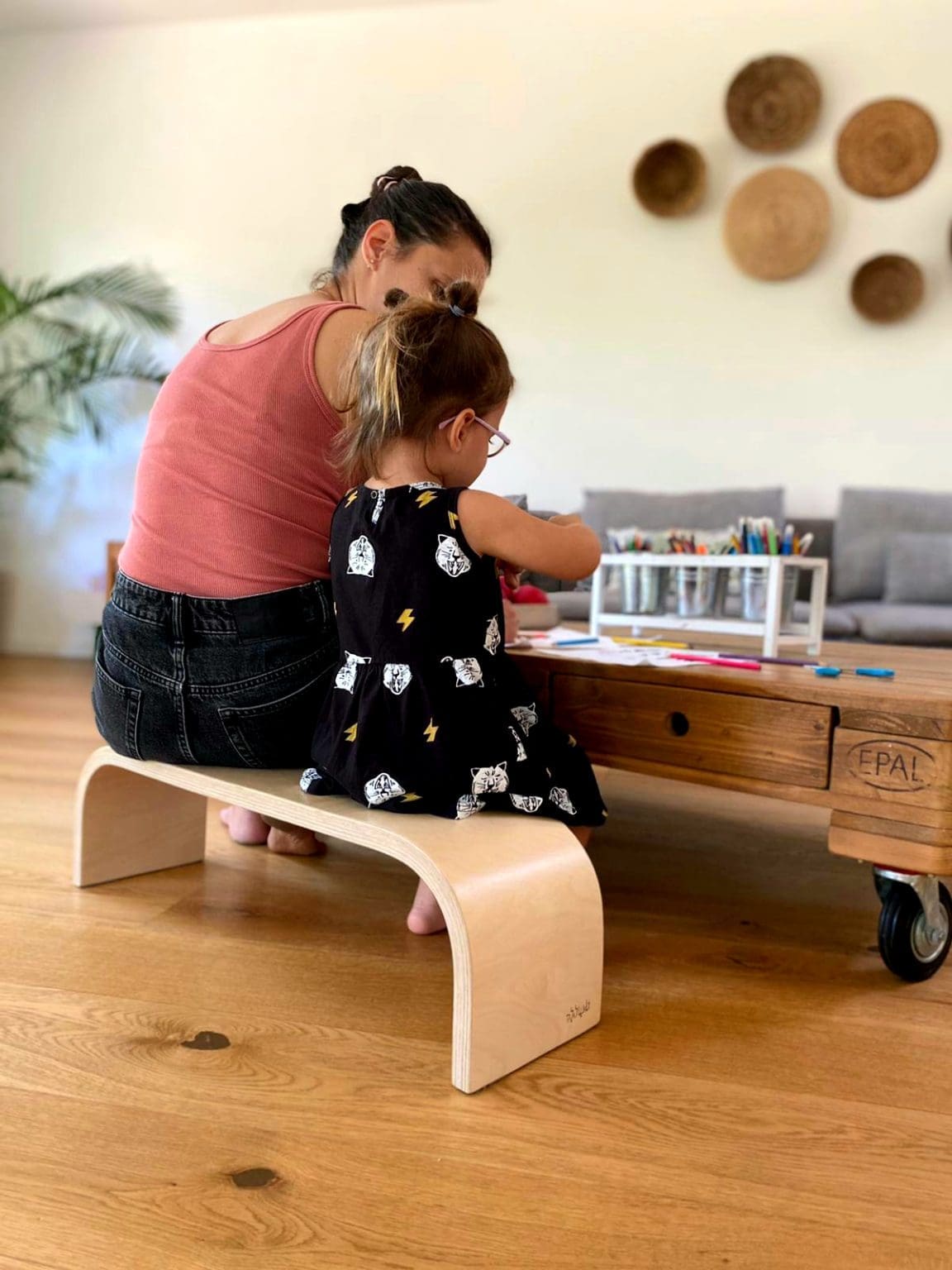 ספסל נורדי זוגי